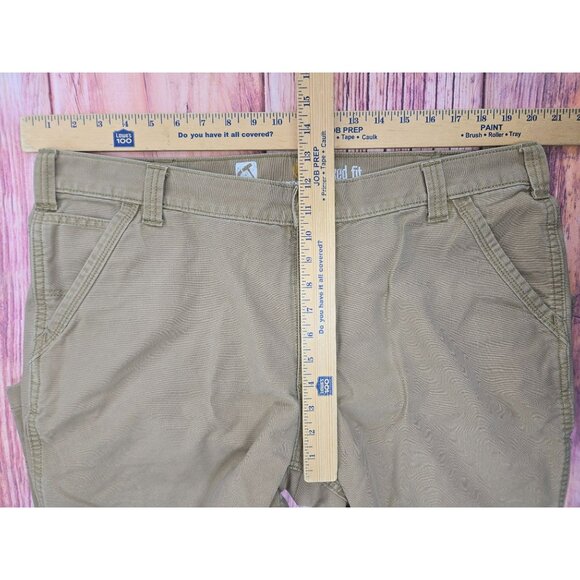 Carhartt Mens Full Swing Relaxed Fit Work Pants 40x30 Beige - Picture 7 of 8